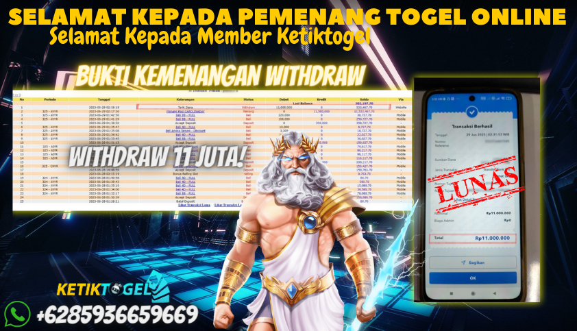 Bukti JP Togel Online Punyatoto - Togel Carolinaday