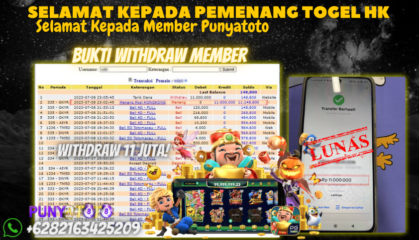 Bukti JP Togel Online Punyatoto - Togel Hongkong