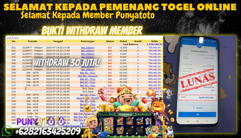 Bukti JP Togel Online Punyatoto - Togel Taiwan