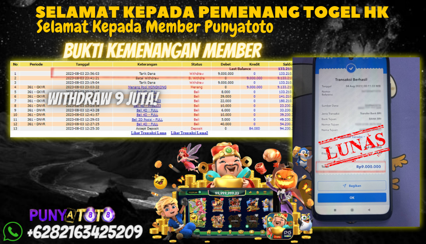 Bukti JP Togel Online Punyatoto - Togel Hongkong